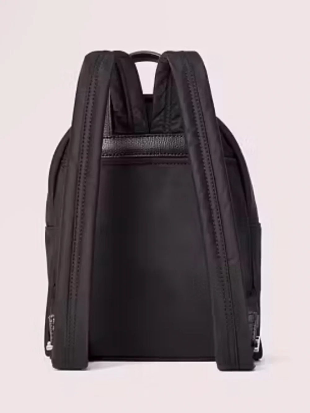 Black Mini Backpack with Front Zip Pocket
